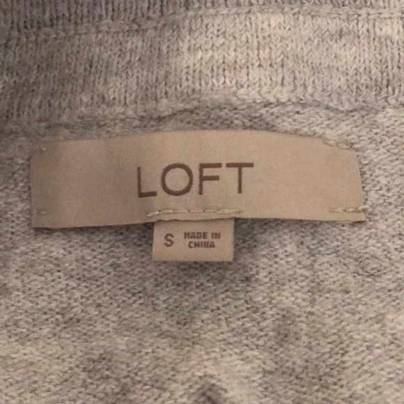 LOFT Cowl / Off Shoulder Striped Sweater - Small - Picture 5 of 5